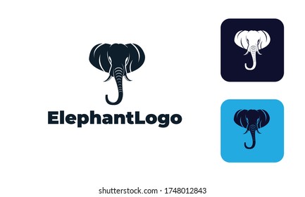 
Elephant logo with modern style can for nature logo , animal logo , Elephant Creative - elephant symbol design with vector EPS10