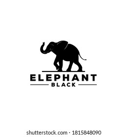 elephant logo on white background