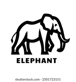 Elephant logo, symbol. Vector illustration.