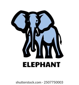 Elephant logo, symbol. Vector illustration.