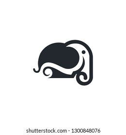 elephant logo template