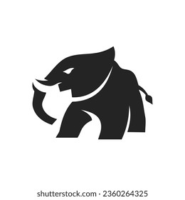 elephant logo template Isolated. Brand Identity. Icon Abstract Vector graphic