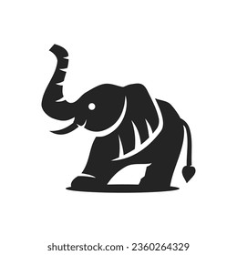 elephant logo template Isolated. Brand Identity. Icon Abstract Vector graphic