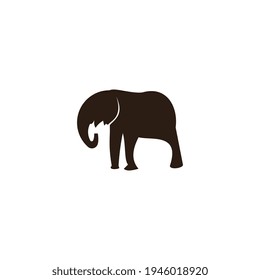 Elephant logo template. silhouette design vector icon