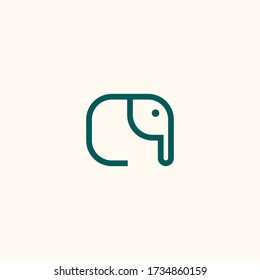 Elephant logo template vector concept