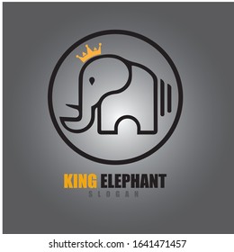 Elephant Logo Template Vector Illustration design