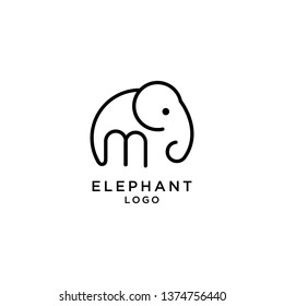 elephant logo - Vector
