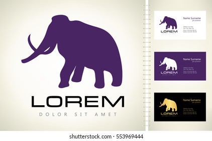 Elephant logo vector.