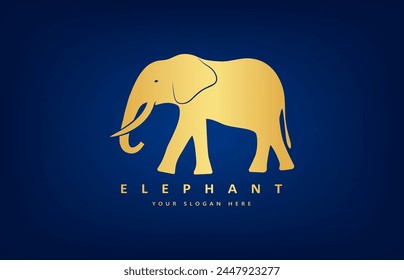 Elephant logo vector. Animal design.