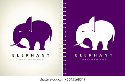 Elephant logo vector. Animal design
