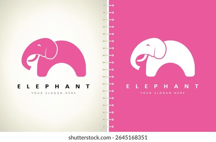 Elephant logo vector. Animal design