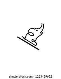elephant logo vector graphic design