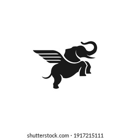 elephant logo vector and icon