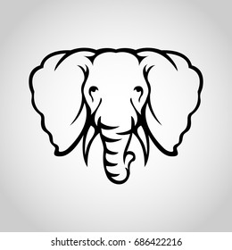 elephant logo vector icon design