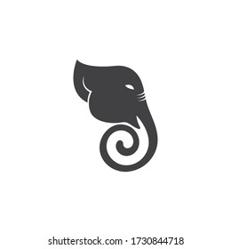 diseño de iconos vectoriales del logotipo de elefante