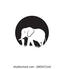 elephant logo vector icon illustration
