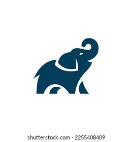 elephant logo vector icon illustration
