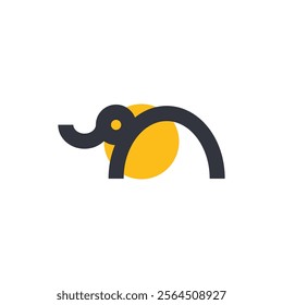 Elephant Logo Vector Icon Template Illustration