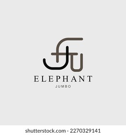 elephant logo vector illustration design