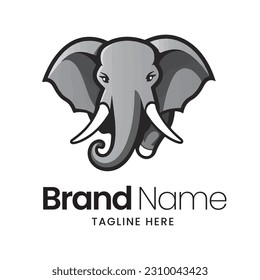 Elephant logo vector, elephant illustration, logo design 