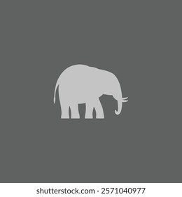 Elephant Logo Vector Illustration icon.