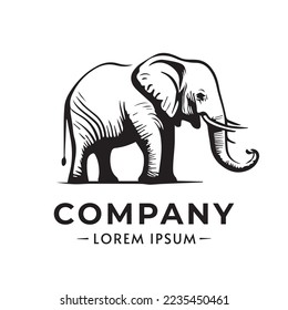 Elefante Logo, Vektorgrafik. Indische Elefantenvektorgrafik 