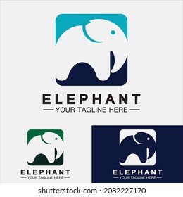 Elephant Logo Vector Illustrator Design Template