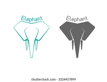 Elephant logo vector, Symbol illustration