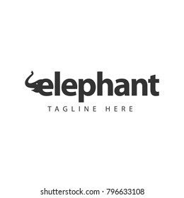 Elephant Logo Vector Template Design