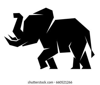 Elephant logotype vector logo