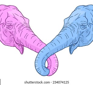 Elephant love