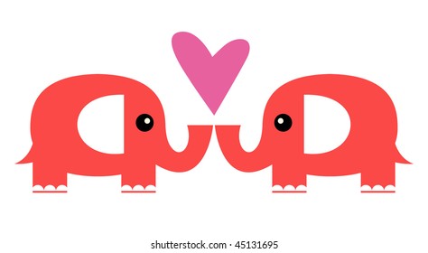 Elephant in love