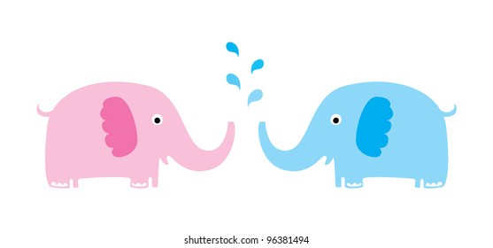 elephant love couple
