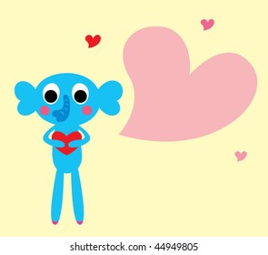 elephant love greeting