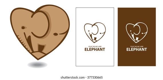 elephant love heart safari