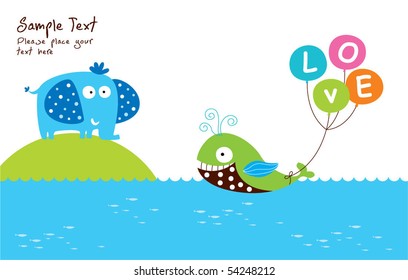 elephant love whale