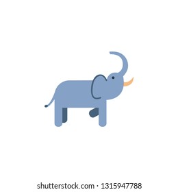 elephant mammal zoo icon. Element of color African safari icon. Premium quality graphic design icon. Signs and symbols collection icon for websites, web design