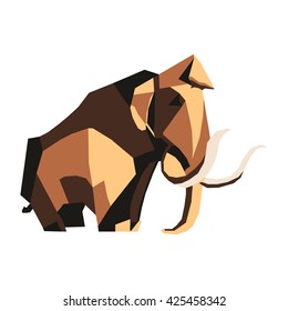 Elephant. Mammoth. Vector illustration.