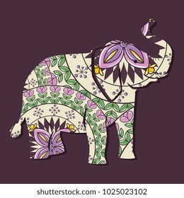 elephant mandala boho style