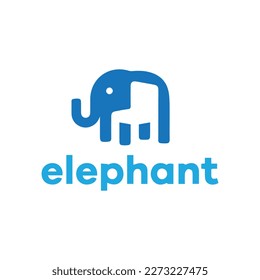 Diseño del logo de la mascota elefante .for Sport, Badge, Printing Design and Team.