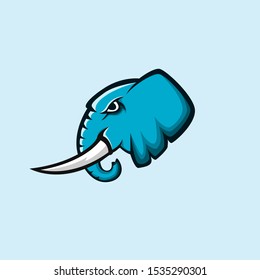 elephant mascot logo design vector 