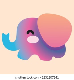 Elephant Mascot Logo, Elephant vector design, Animal Gradient Logo Design, Elephant Minimal logo, Branding, Creative logo designs, vector illustration, Sports Elephant Vector Gradient Icon, Symbol - Shutterstock ID 2231207241