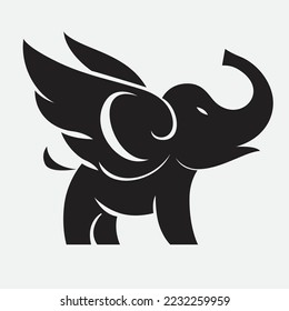 Elephant Mascot Logo, Elephant vector design, Animal Gradient Logo Design, Elephant Minimal logo, Branding, Creative logo designs, vector illustration, Sports Elephant Vector Icon, cute baby icon