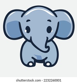 Logo de la mascota del elefante, diseño del vector del elefante, diseño del logotipo del gradiente animal, logotipo mínimo del elefante, promoción de marca, diseños creativos del logotipo, ilustración del vector, icono del elefante deportivo, icono del bebé lindo