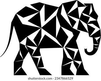 Elephant - Minimalist and Flat Logo - Vector illustration