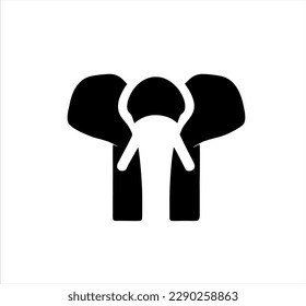 elephant minimalist icon vector design, symbol for elephant animal logo