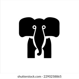 elephant minimalist icon vector design, symbol for elephant animal logo