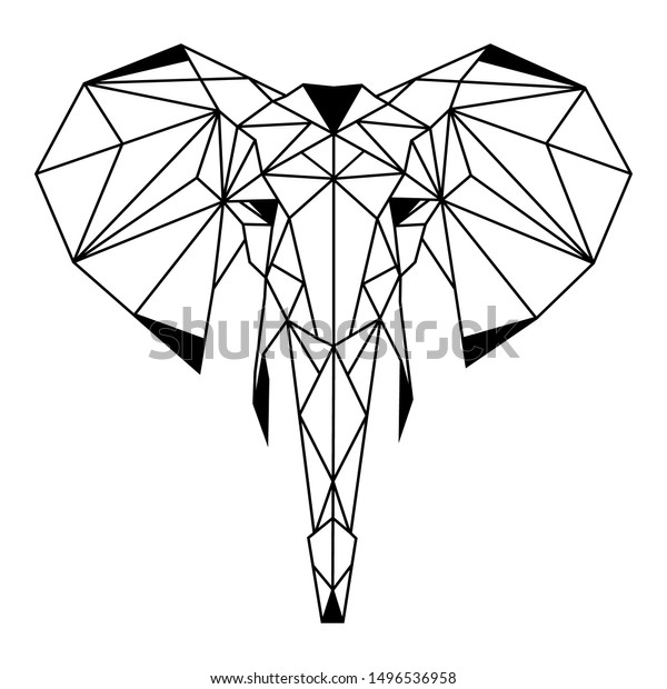 origami elephant tattoo