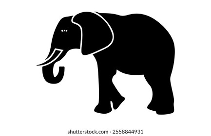 elephant, outline, head, abstract, art, cartoon, illustration, animal, cute, design, symbol, vector, africa, african, characters, children, cut out, doodle, graphic, horizontal, huge, indian, mammal, 