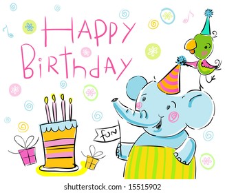 Elephant Parrot Stock Vector (Royalty Free) 15515902 | Shutterstock